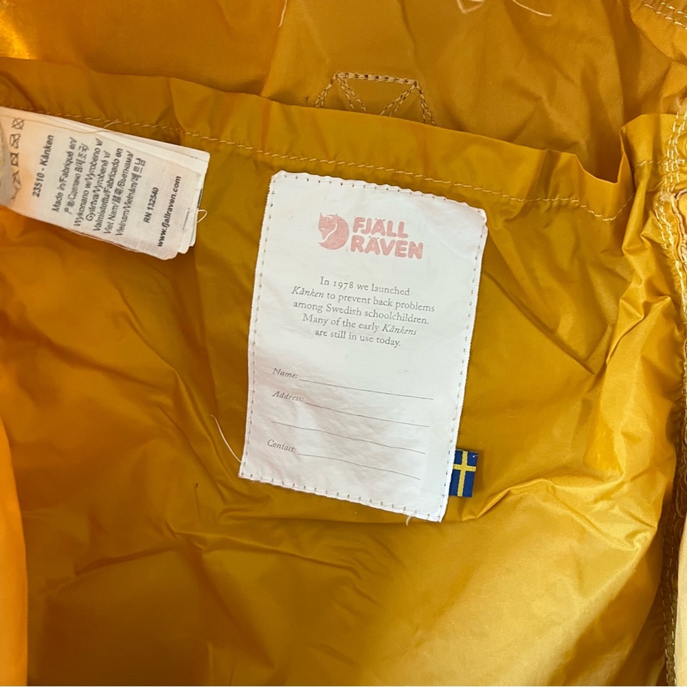 Fjallraven Kanken Backpack - Mustered Yellow - Picture 7 of 13
